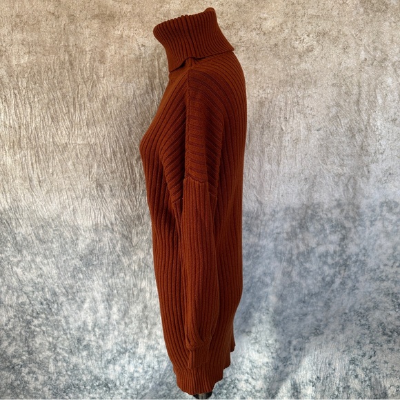 Women's  Turtleneck Sweater Dress - Picture 3 of 8